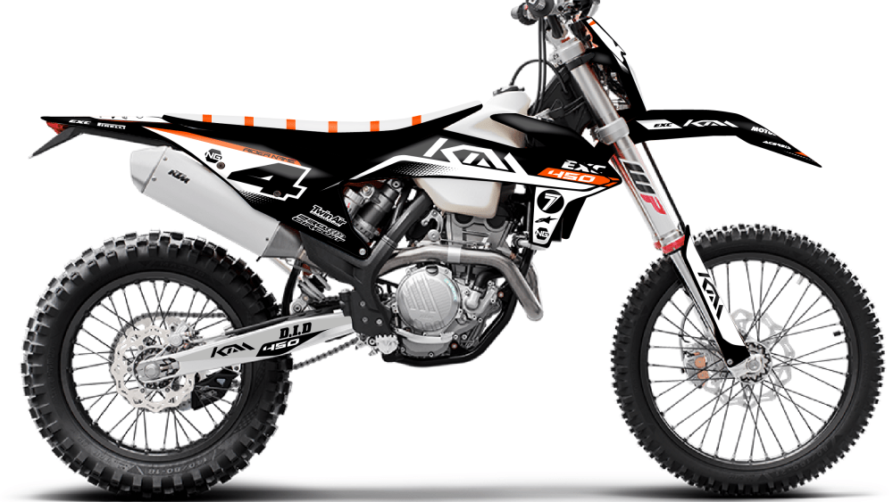 kit déco ktm exc excf tpi xcw 125 250 350 450 500 ng vibes 2023 motocross decals stickers graphics autocollant montage_Plan de travail 1