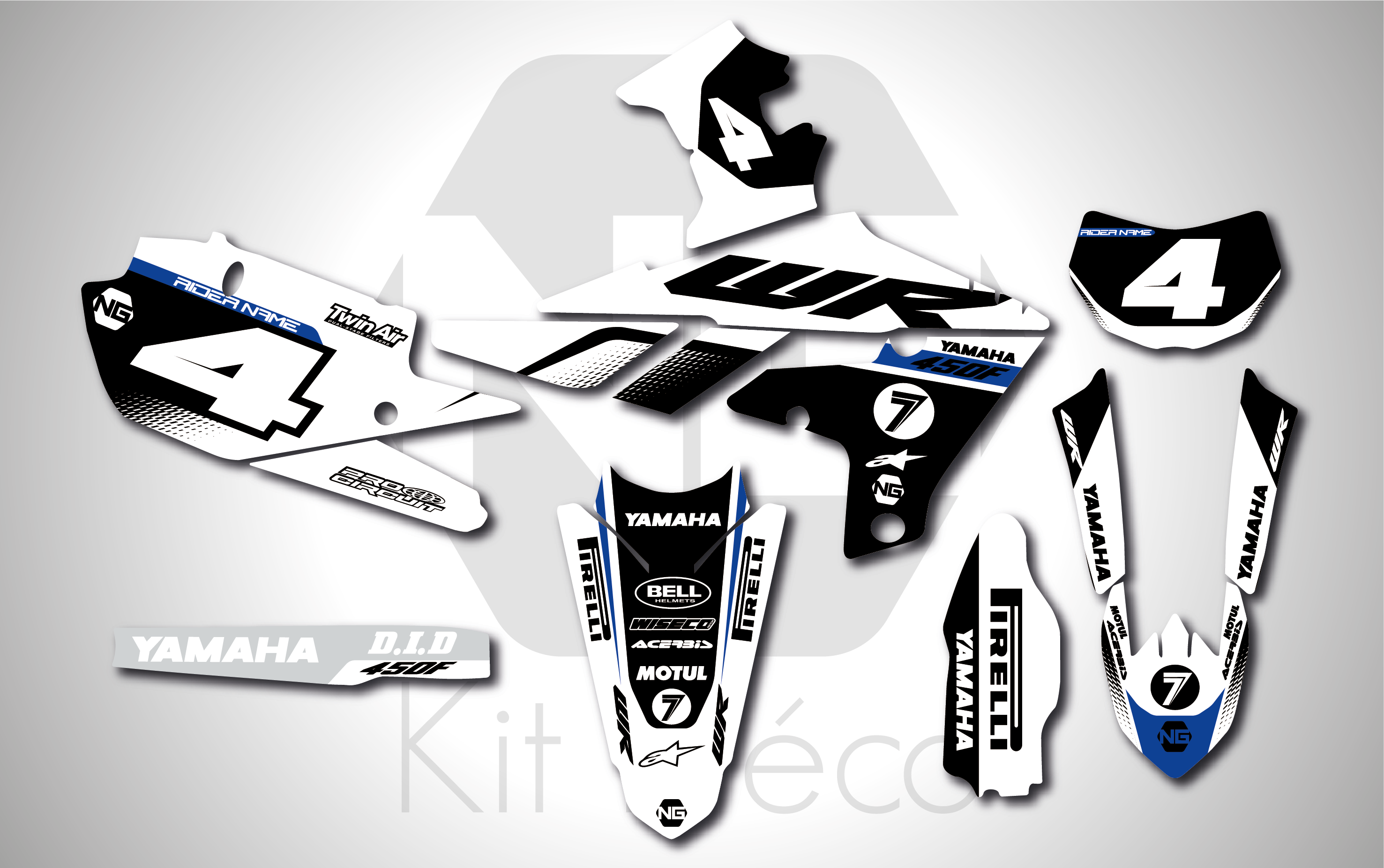 yamaha 125 250 450 yze wr wrf ttr 125 250 450 600 ng kit déco vibes 2023 decals stickers graphics autocollant 2_Plan de travail 1