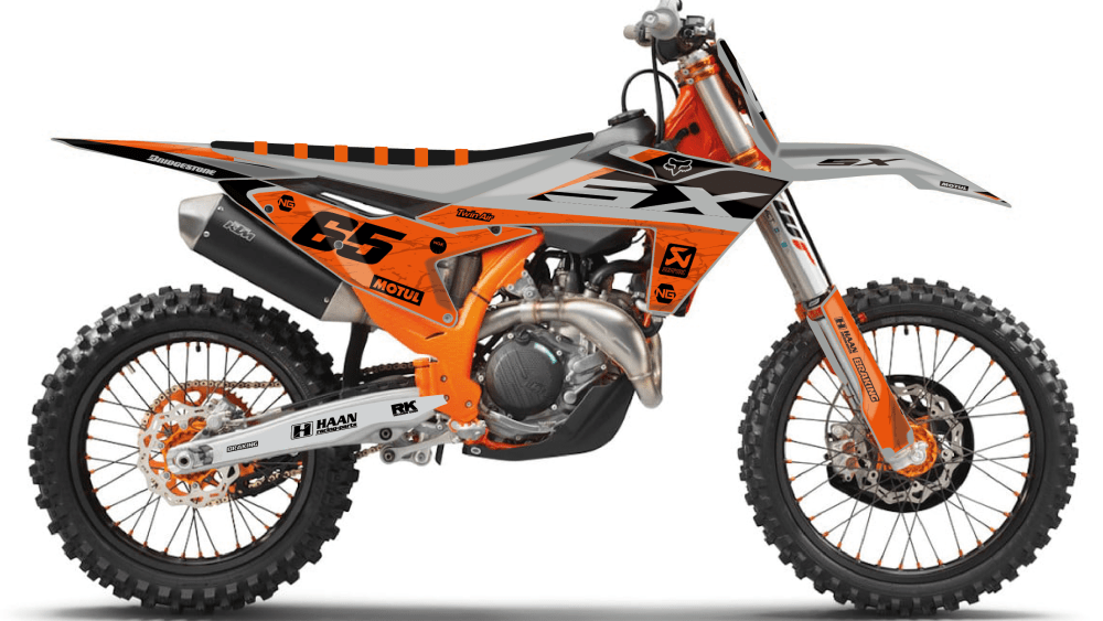 kit déco 125 250 350 450 sxx sxf 2023 2024 ktm motocross ng decals marble mx stickers graphics autocollant adhesifs montage_Plan de travail 1