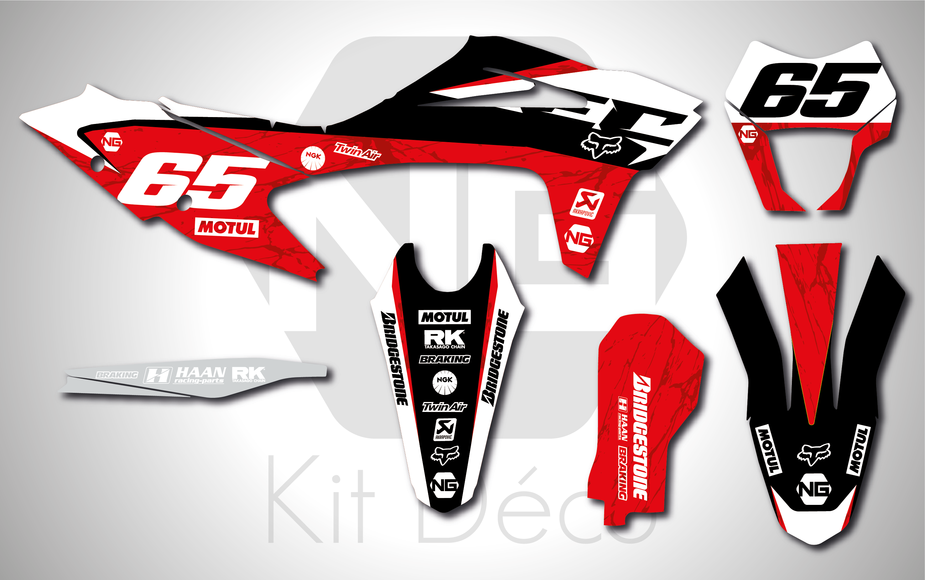 kit déco gasgas ec ecf 125 200 250 300 350 450 ng marble 2023 enduro decals stickers graphics autocollant 3_Plan de travail 1