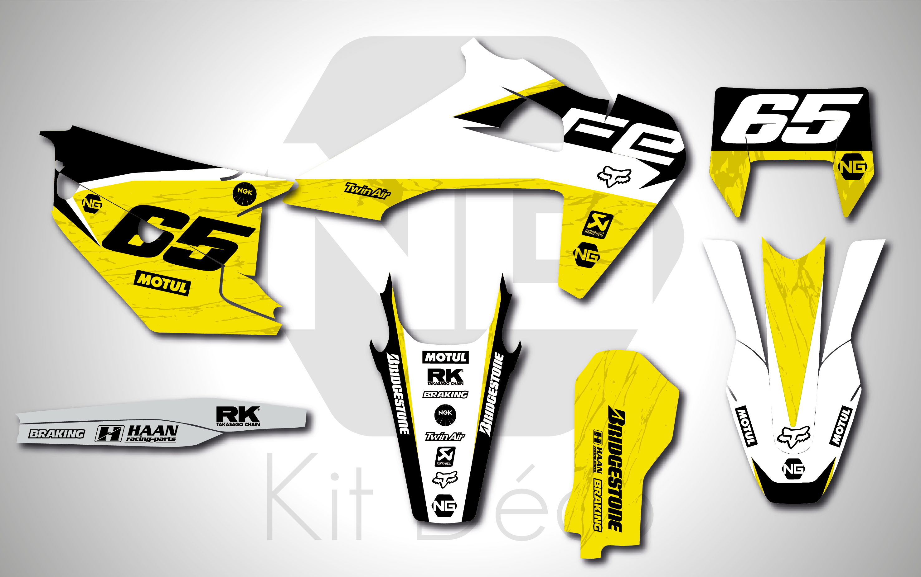 Kit déco Husqvarna TE / TEI / FE MARBLE Séries 2 – Image 6