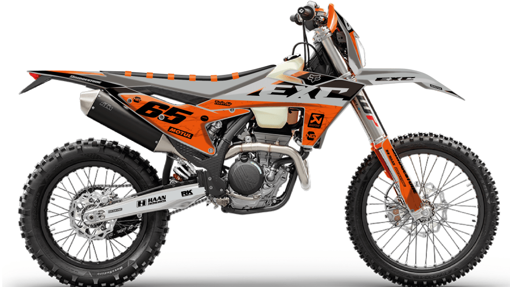 kit déco ktm 125 250 300 350 450 500 exc excf tpi xcw 2024 2025 enduro ng marble decals stickers graphics autocollant adhesifs montage_Plan de travail 1