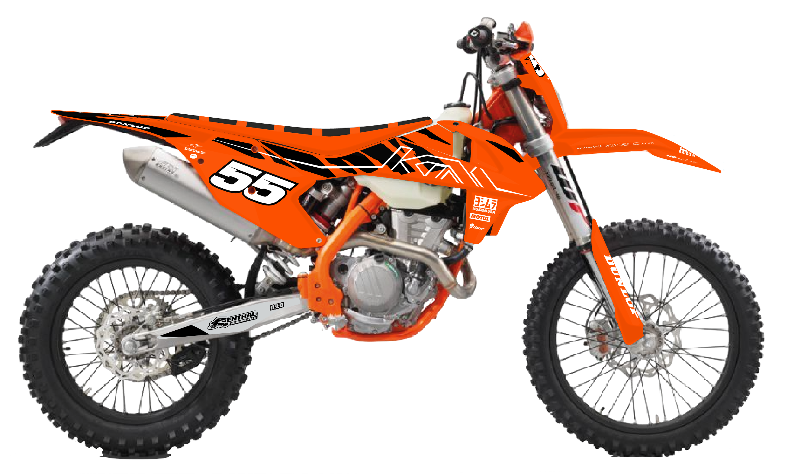 kit déco ktm 125 250 300 350 450 500 exc excf tpi xcw 2017 2018 2019 enduro ng halfback séries decals stickers graphics autocollant adhesifs visuel_Plan de travail 1