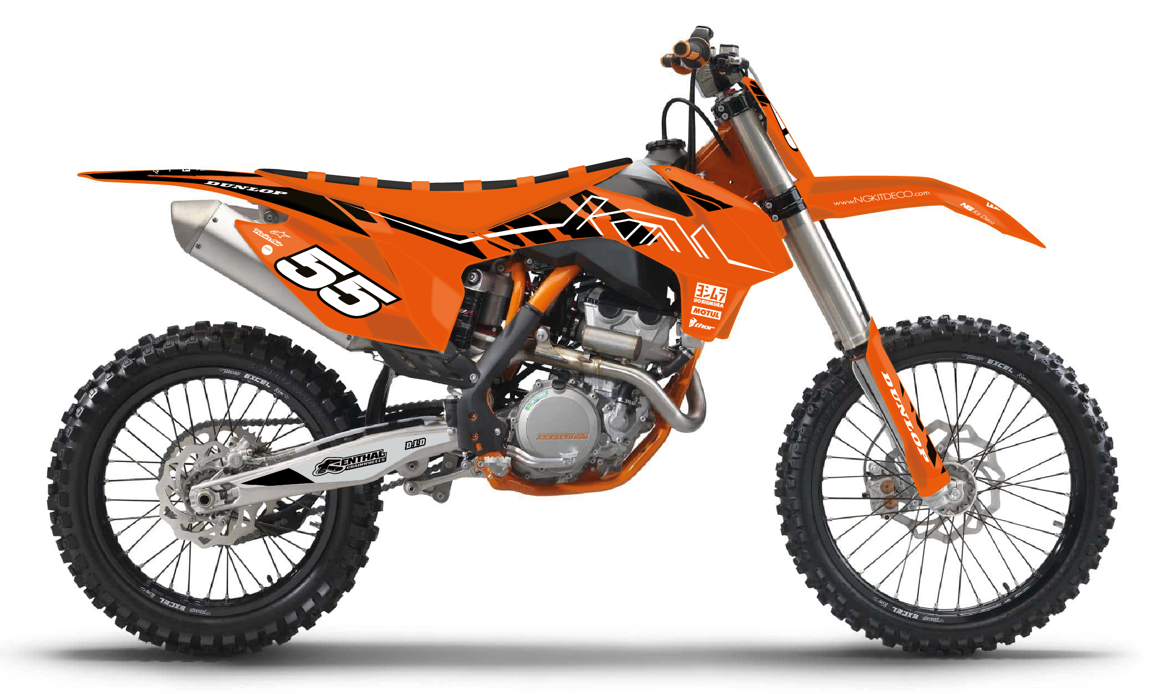 kit déco ktm 125 250 350 450 sx sxf 2013 2014 2015 motocross ng halfback mx decals stickers graphics autocollant adhesifs montage_Plan de travail 1