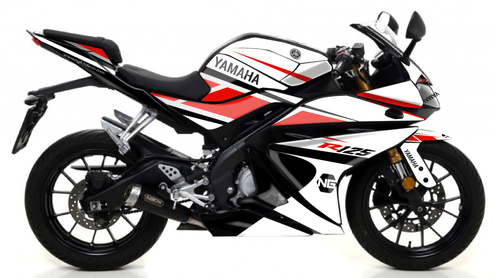 kit déco yamaha r125 moto ng old séries decals stickers graphics autocollant montage_Plan de travail 1