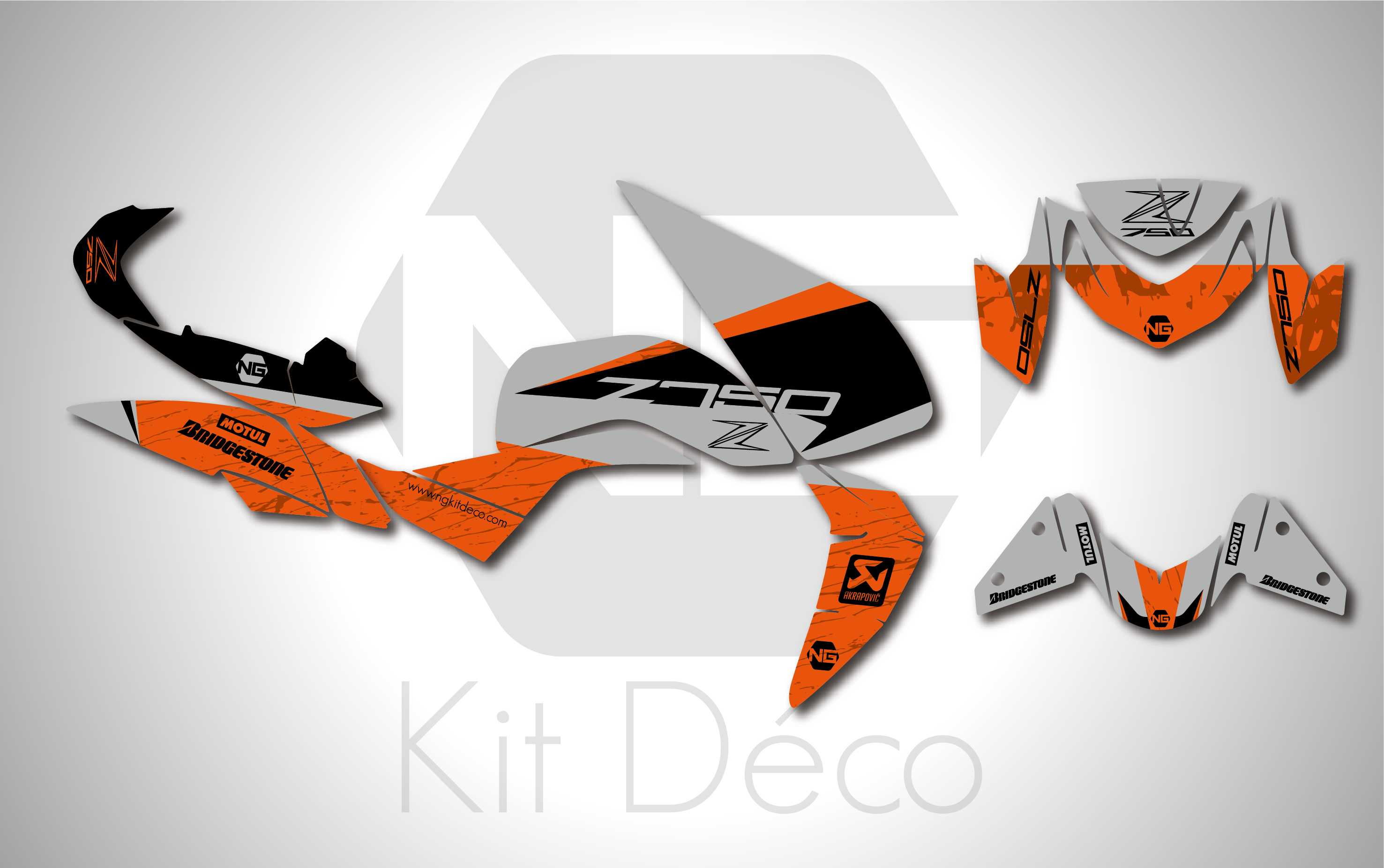 Kit déco Kawasaki Z 750 MARBLE Séries 3 – Image 2