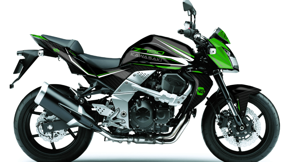 kit déco kawasaki z750 z 750 z-750 moto route ng carbon séries decals stickers graphics autocollant montage_Plan de travail 1