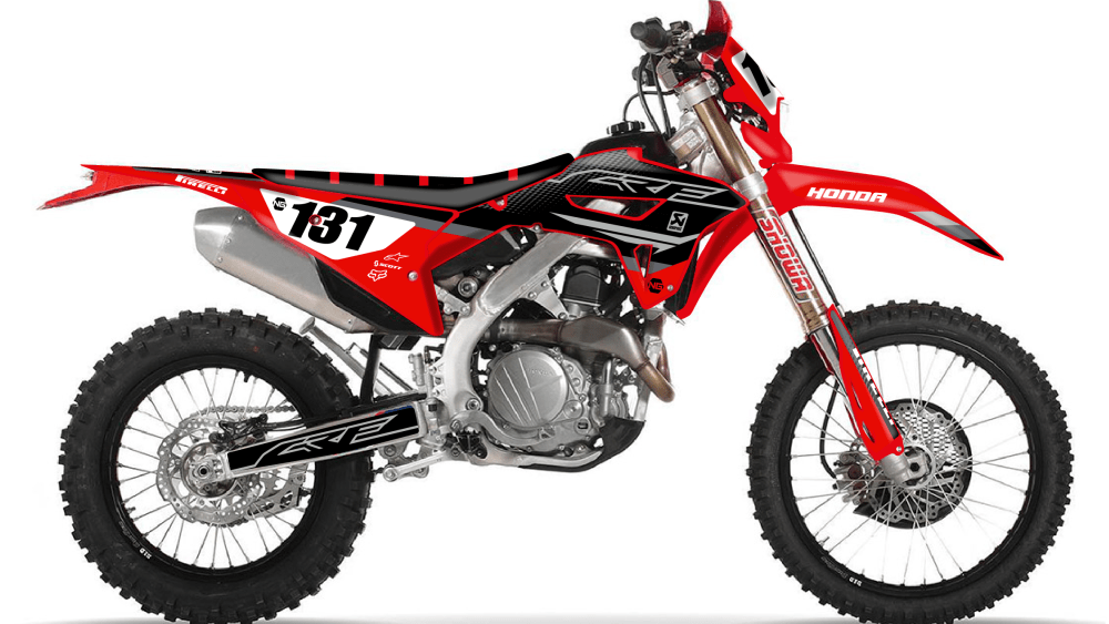 kit déco honda crf x rx 250 300 400 450 2021 2022 2023 ng kit déco strat séries enduro decals stickers graphics autocollant montage_Plan de travail 1