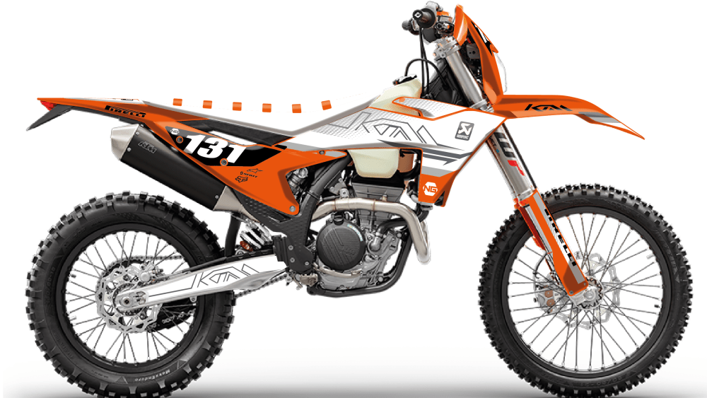 kit déco ktm 125 250 300 350 450 500 exc excf tpi xcw 2024 2025 enduro ng start 2 decals stickers graphics autocollant adhesifs montage_Plan de travail 1