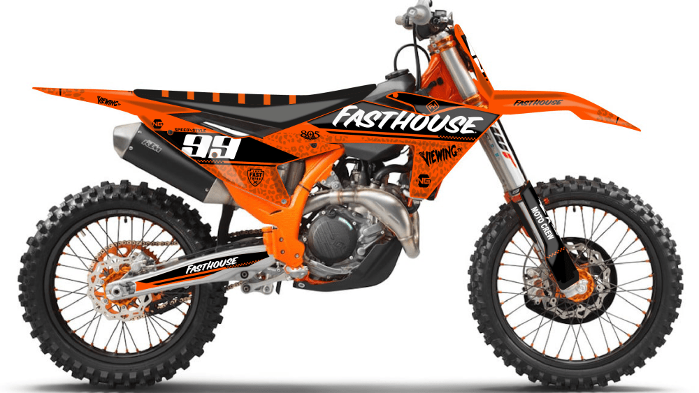 kit déco ktm sx sxf 125 250 350 450 2023 motocross ng kit déco fasthouse 22 decals stickers graphics autocollant montage