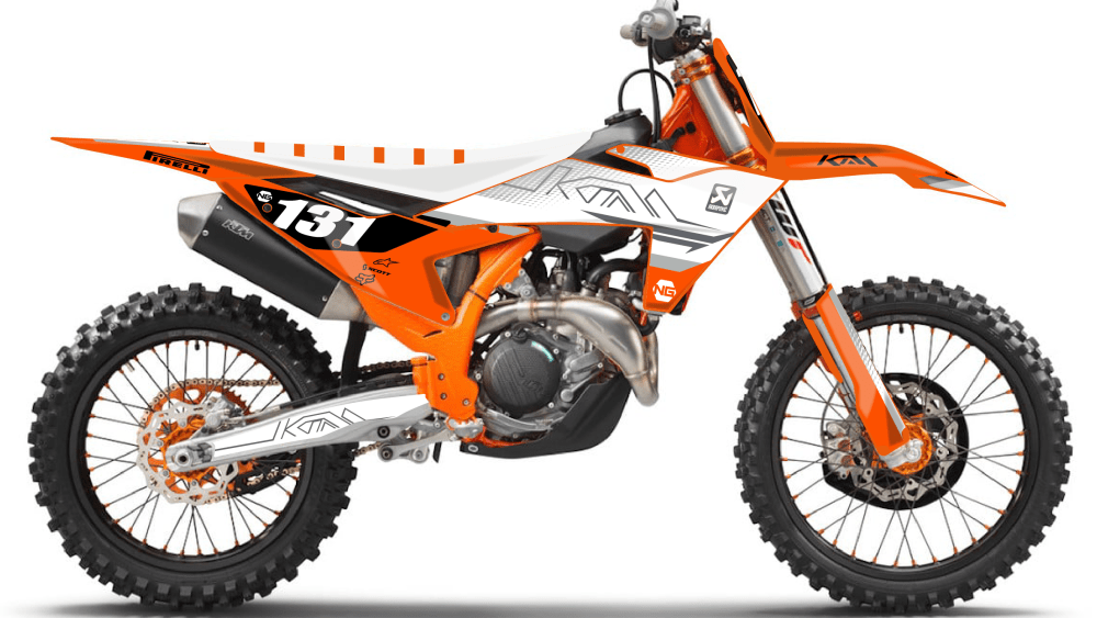 kit déco ktm sx sxf 125 250 350 450 2023 motocross ng kit déco strat séries 2 decals stickers graphics autocollant montage_Plan de travail 1