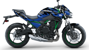 Kit déco kawasaki z650 z-650 moto 2020 2021 2022 2023 ng halfback bleu decals stickers graphics autocollant montage