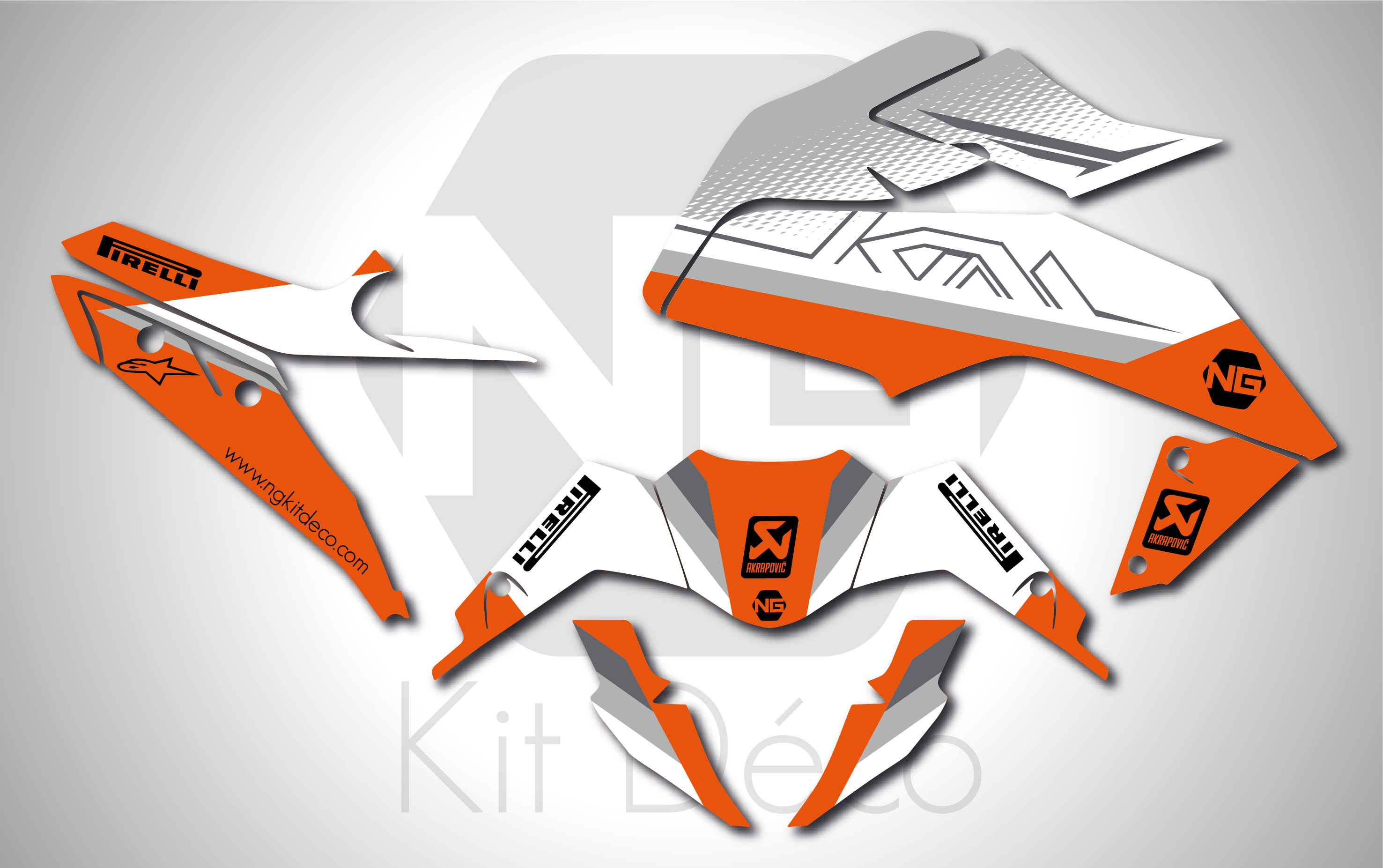 Kit déco KTM DUKE 125 / 390 STRAT Séries 2 – Image 2