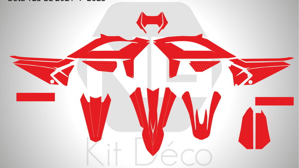 Gabarit / Template BETA 125 LC 2021 -> 2024