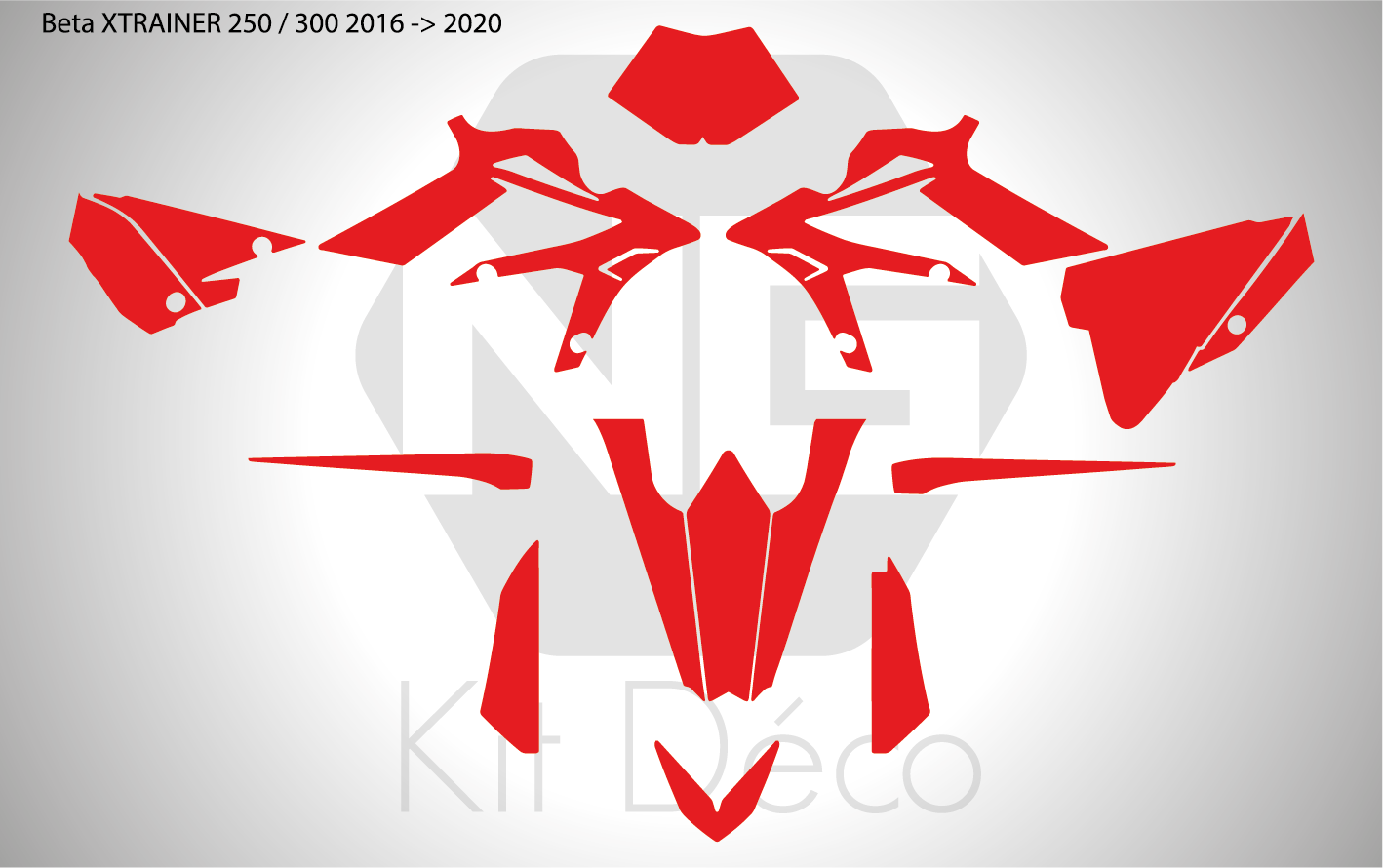 Gabarit / Template BETA 250 / 300 XTRAINER 2016 -> 2020
