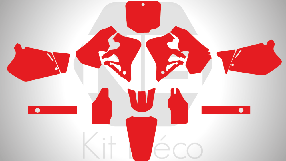 Gabarit / Template HONDA 125 CR 1995 -> 1997 / 250 CR 1995 -> 1996