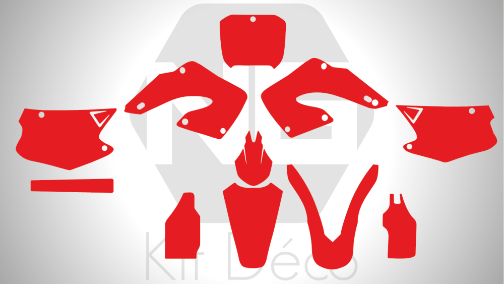 Gabarit / Template HONDA 125 / 250 CR 2000 -> 2001