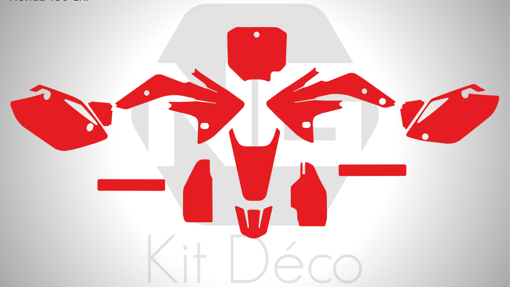 gabarit template honda 150 crf motocross mx vector