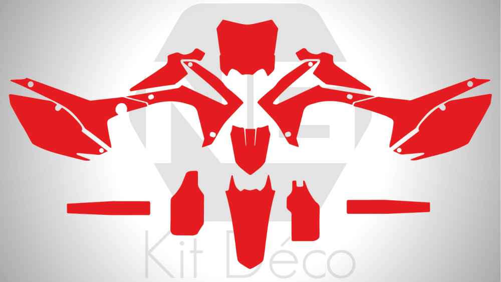 Gabarit / Template HONDA 250 CRF 2014 -> 2017 / 450 CRF 2013 -> 2016