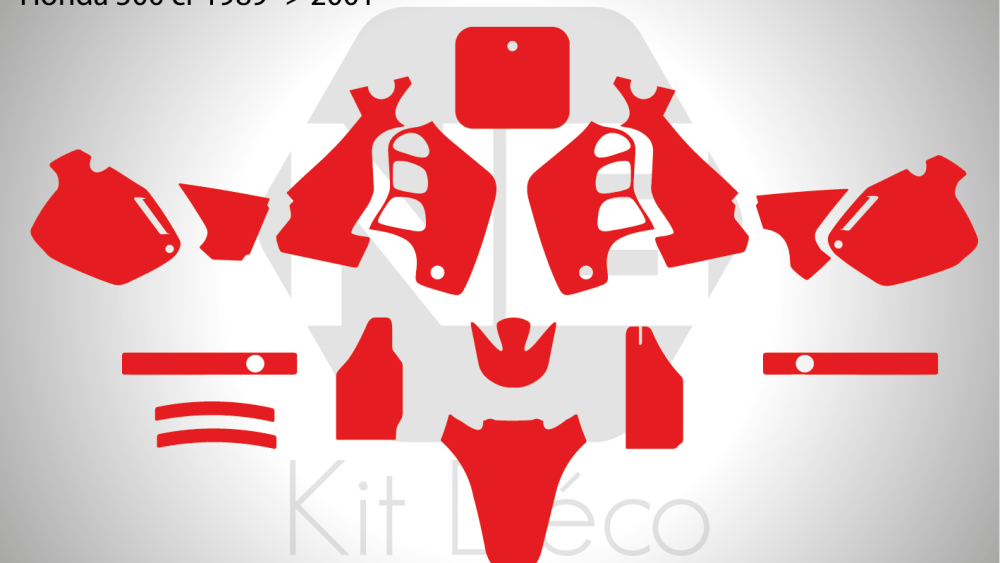 Gabarit / Template HONDA 500 CR 1989 -> 2001