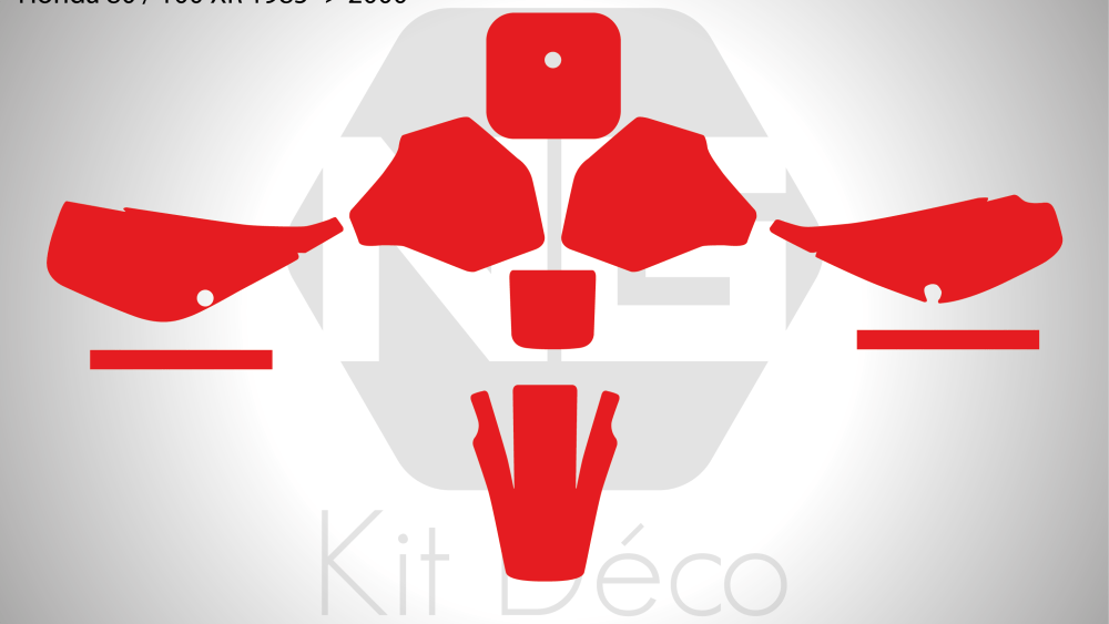 Gabarit / Template HONDA 80 / 100 XR 1985 -> 2000