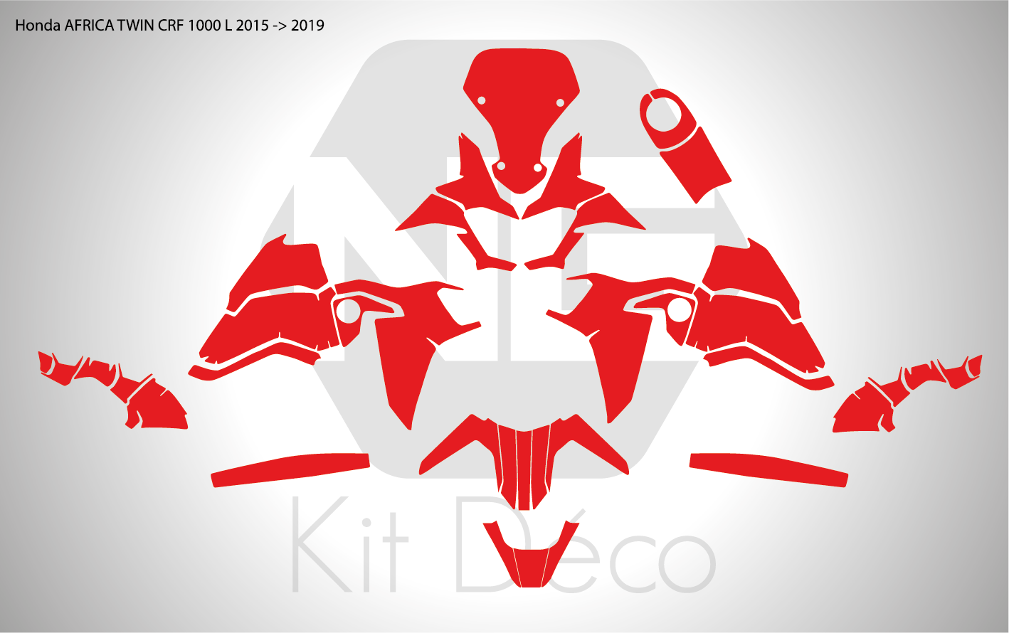 gabarit template honda africa twin crf 1000 L 2015 2016 2017 2018 2019