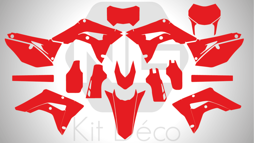 Gabarit / Template Honda / HM 250 / 300 CRF RX 2017 -> 2021 et 400 / 450 CRF RX 2017 -> 2020