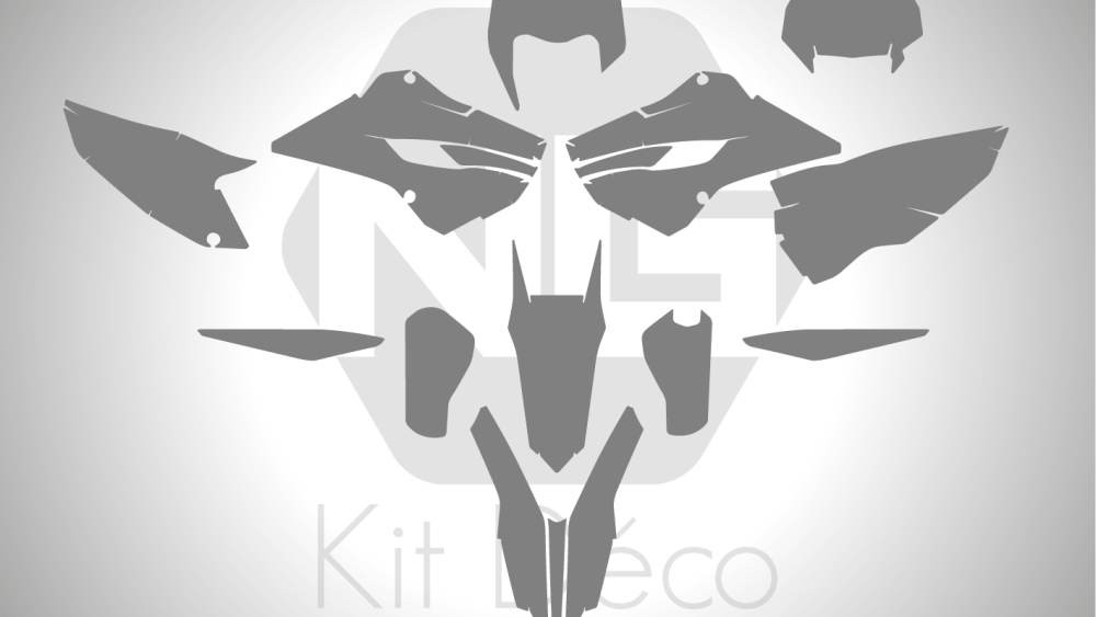 Gabarit / Template HUSQVARNA 125 / 250 / 300 / 350 / 450 / 501 TE FE 2014 -> 2016