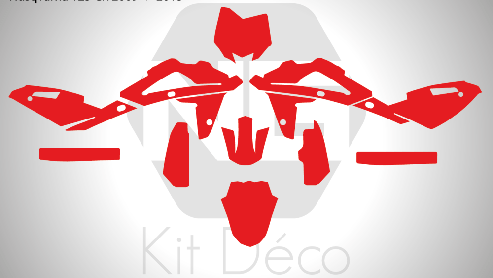 gabarit template husqvarna 125 cr 2009 2010 2011 2012 2013 motocross mx vector_Plan de travail 1