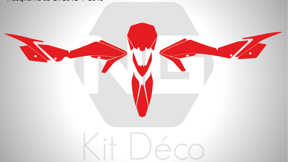 gabarit template husqvarna 65 cr 2012 2013 2014 2015 motocross mx vector_Plan de travail 1