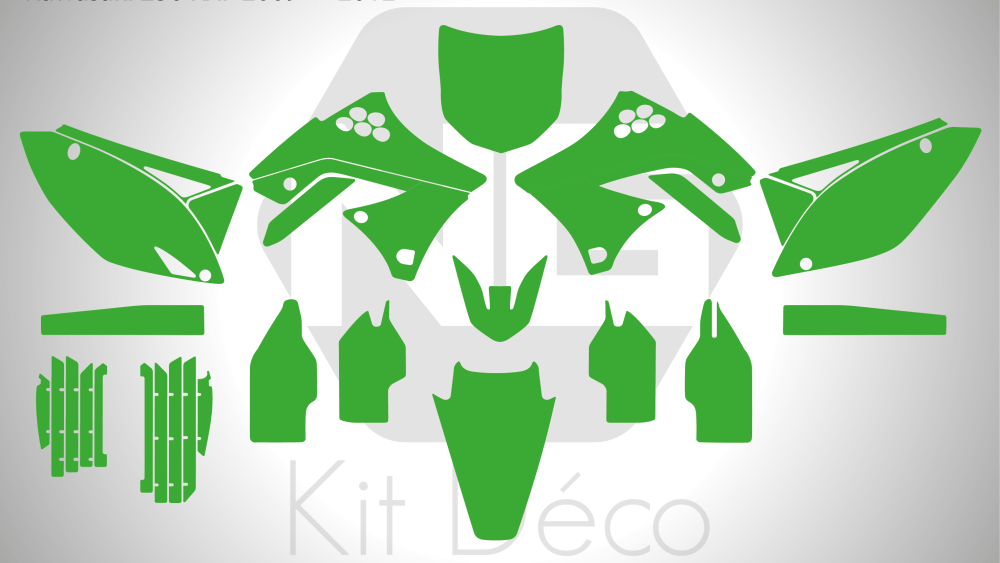 gabarit template kawasaki 250 kxf 2009 2010 2011 2012 motocross mx vector
