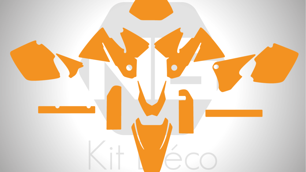 Gabarit / Template KTM 125 / 250 / 300 / 350 / 450 / 500 EXC EXCF TPI XCW 1998 -> 2000