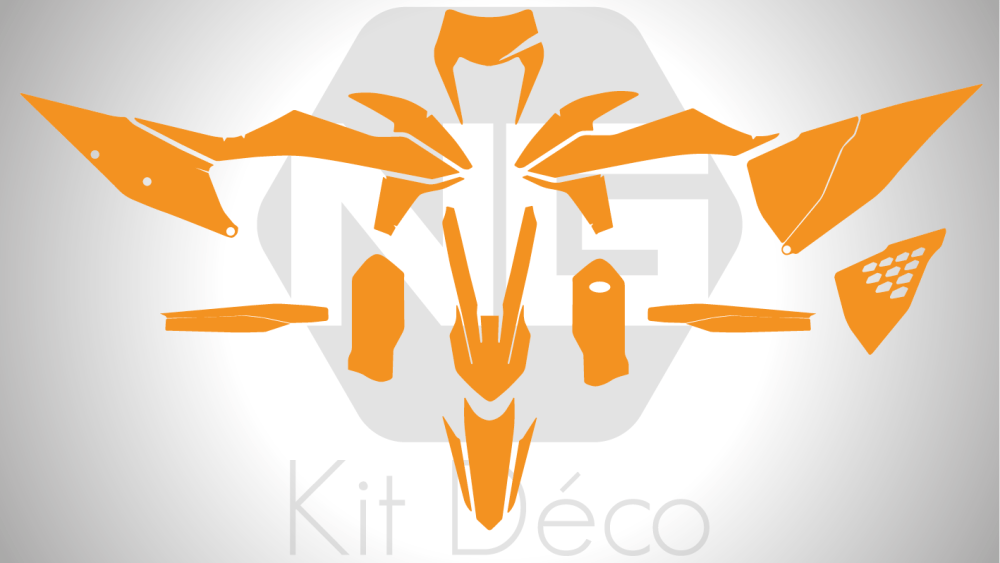 Gabarit / Template KTM 125 / 250 / 300 / 350 / 450 / 500 EXC EXCF TPI XCW 2020 -> 2023