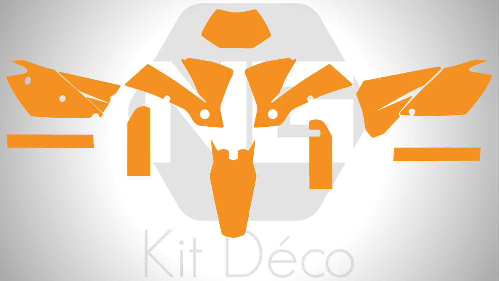 gabarit template ktm 125 250 350 450 500 exc excf tpi xcw 2003 2004 enduro vector