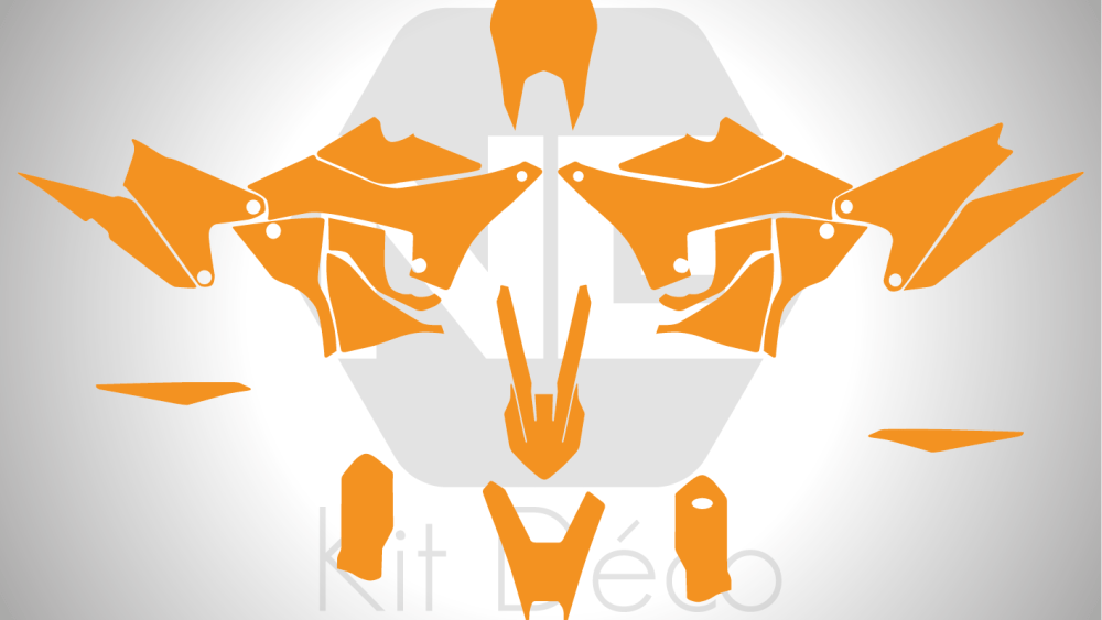 gabarit template ktm 450 rally 2019 2020 2021 2022 vector