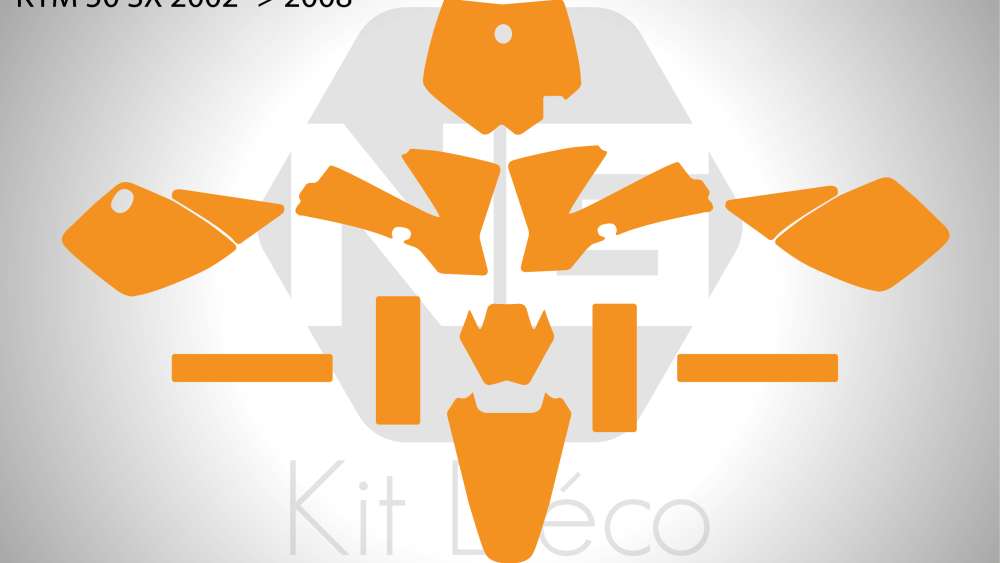 gabarit template ktm 50 sx 2002 2003 2004 2005 2006 2007 2008 motocross mx vector