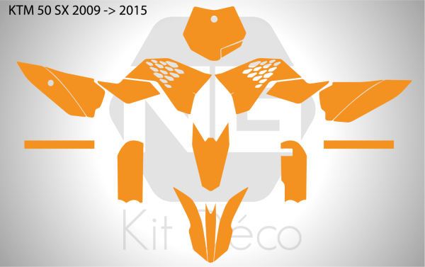 gabarit template ktm 50 sx 2009 2010 2011 2012 2013 2014 2015 motocross mx vector