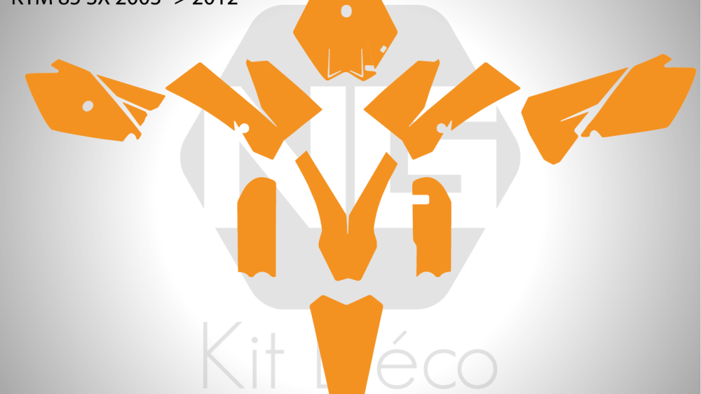 gabarit template ktm 85 sx 2003 2004 2005 2006 2007 2008 2009 2010 2011 2012 motocross mx vector