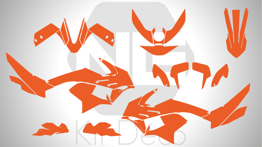 gabarit template ktm adventure 790 890 2019 2020 2021 2022 moto vector