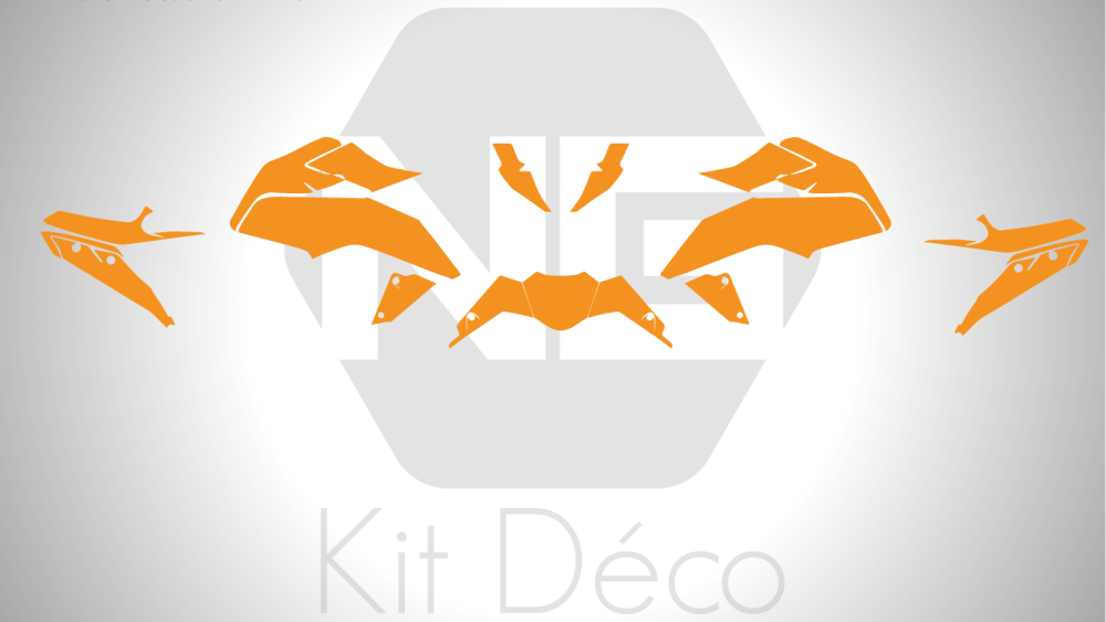 Gabarit / Template KTM Duke 125 390 2017 -> 2022
