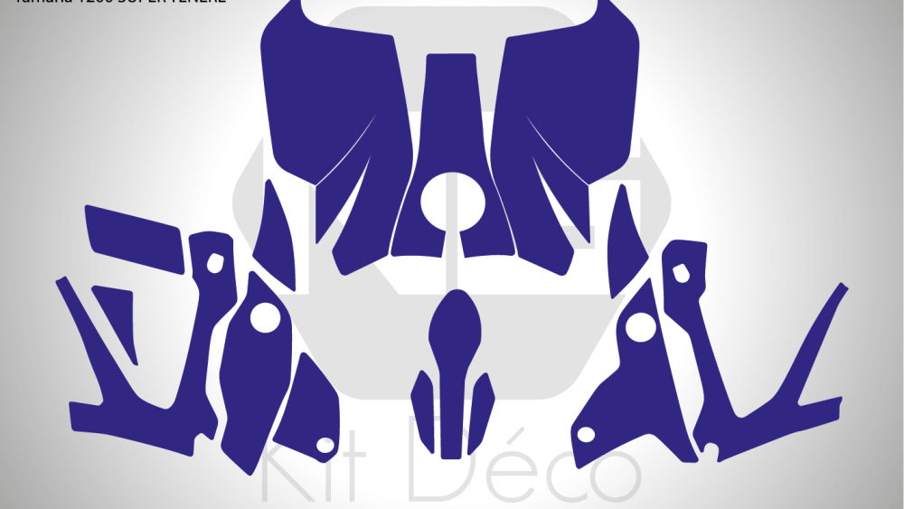 gabarit template moto yamaha 1200 super tenere ng vector_Plan de travail 1