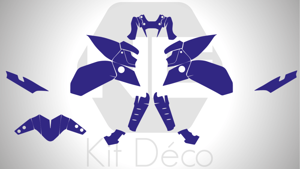 Gabarit / Template YAMAHA MT 09 / FZ 09 2021 -> 2023