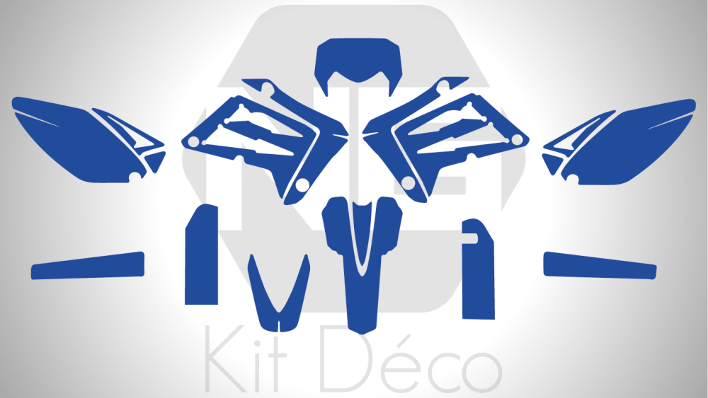 gabarit template sherco 4.5 5.1 2005 2006 2007 2008 enduro vector