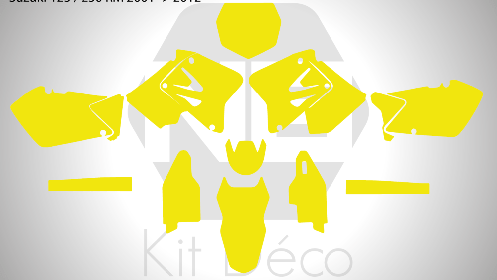 Gabarit / Template SUZUKI 125 / 250 RM 2001 -> 2012