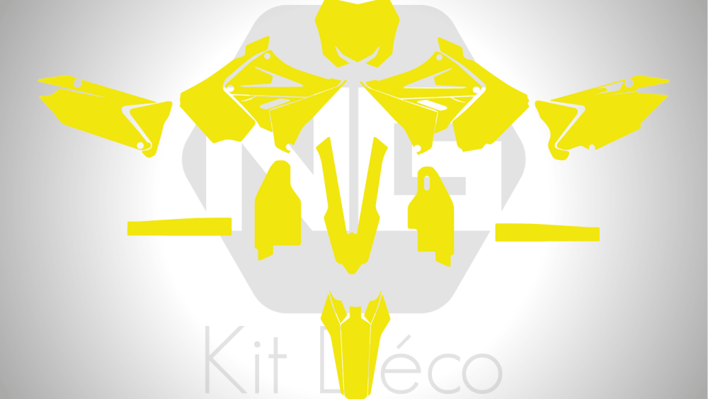 Gabarit / Template SUZUKI 125 / 250 RM 2001 -> 2012 Polisport restyle