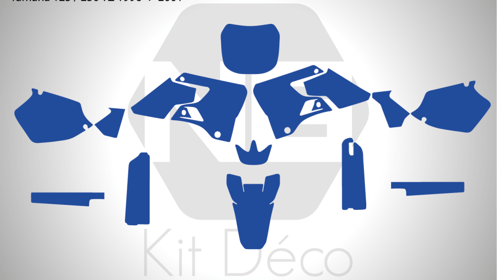 Gabarit / Template YAMAHA 125 / 250 YZ 1996 -> 2001
