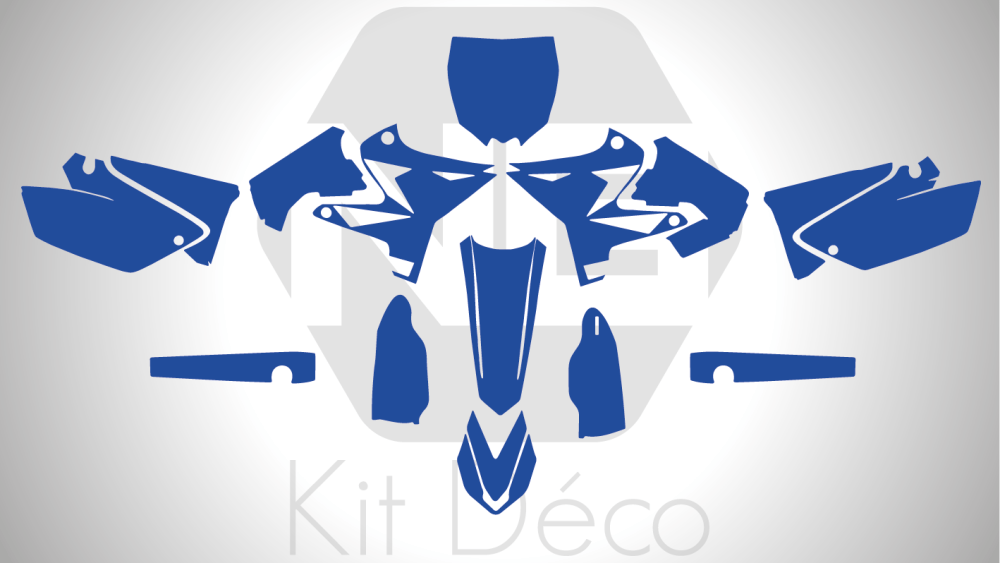 Gabarit / Template YAMAHA 125 / 250 YZ 2002 -> 2014 UFO Restyle