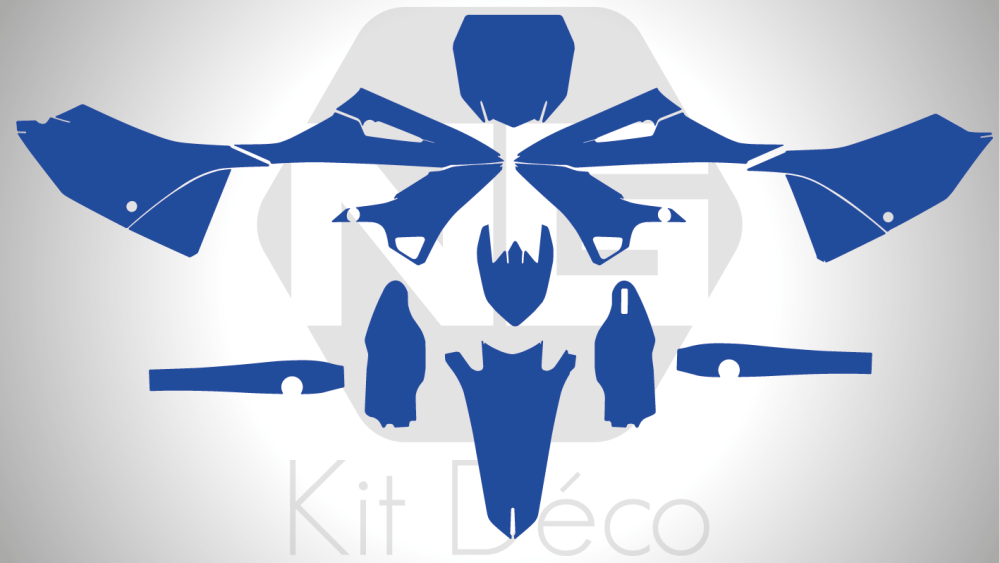 gabarit template yamaha 125 250 yz 2022 2023 motocross mx vector