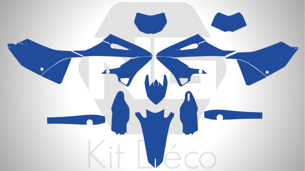 Gabarit / Template YAMAHA 125 / 250 YZE ou WR 2022 -> 2023