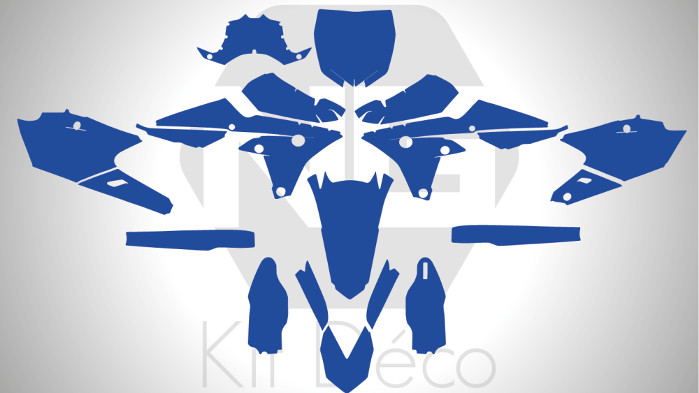gabarit template yamaha 250 450 yzf 2014 2015 2016 2017 2018 motocross mx vector_Plan de travail 1